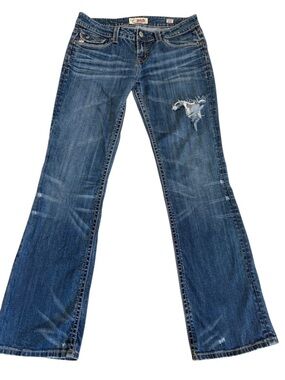 Mek Denim Distressed Los Angeles Boot Cut w32 L 34